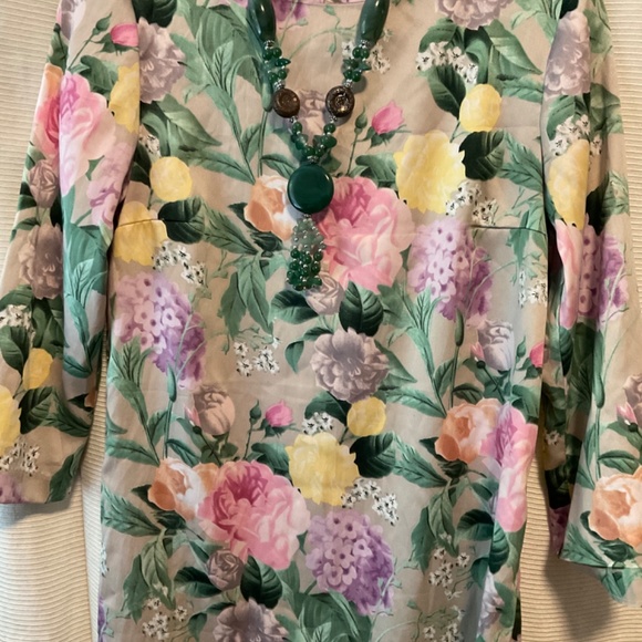 H&M Secret Garden Floral Satin Dress - Picture 3 of 4